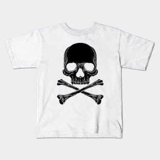 Cross bones and skull Kids T-Shirt